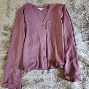 Pink Rose Button Down